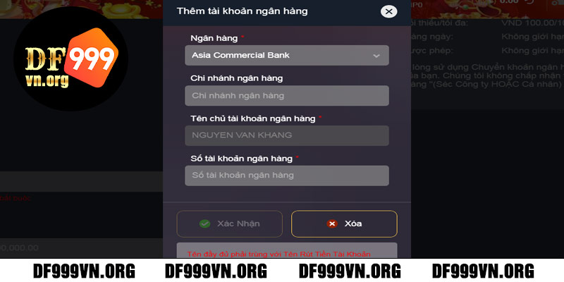 Cách Nạp Tiền Qua Ngân Hàng